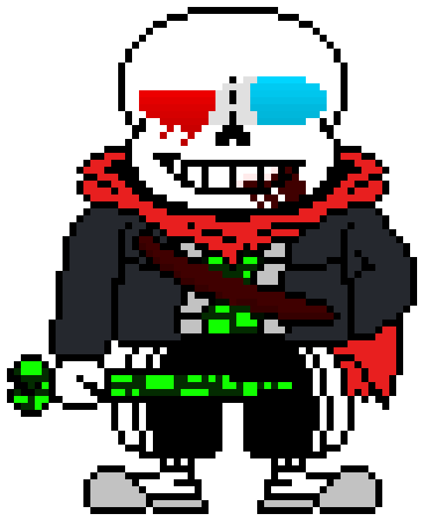 inverted colors sans death by bloxysans on DeviantArt