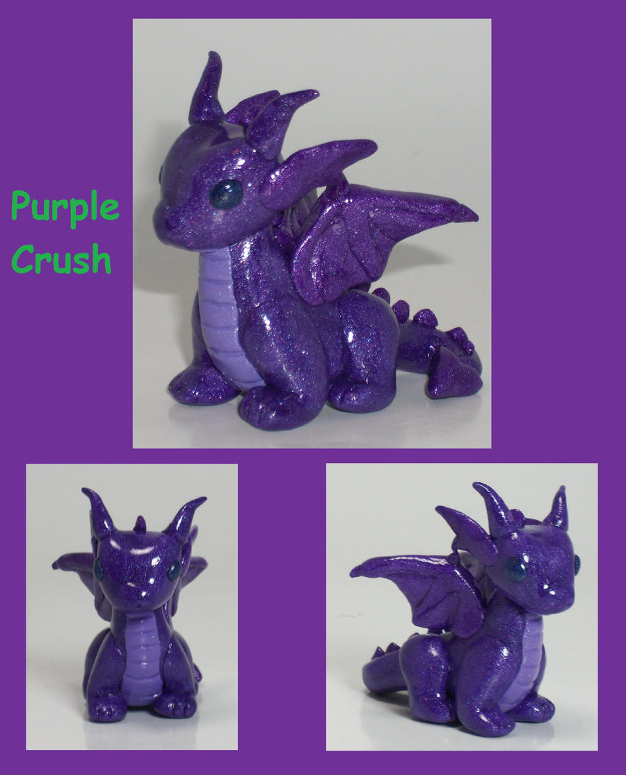 Purple Crush Dragon sculpture