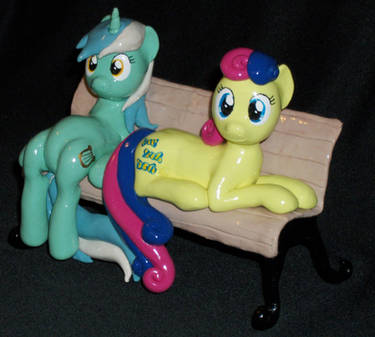 Lyra and Bon Bon custom sculpture single