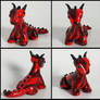 Red Marble Dragon Figurine