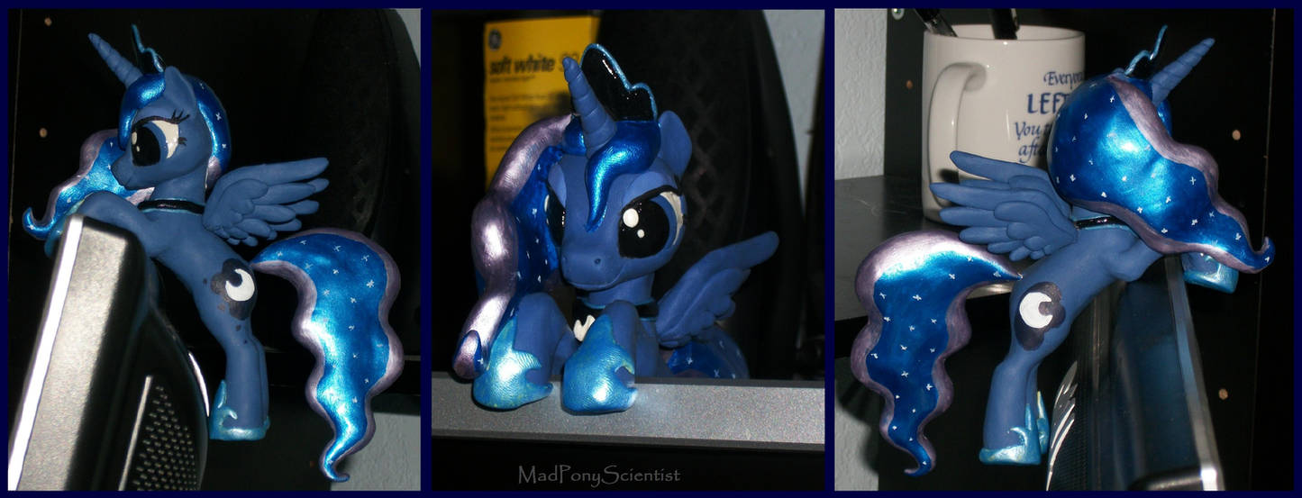 Princess Luna Monitor Hanger by MadPonyScientist