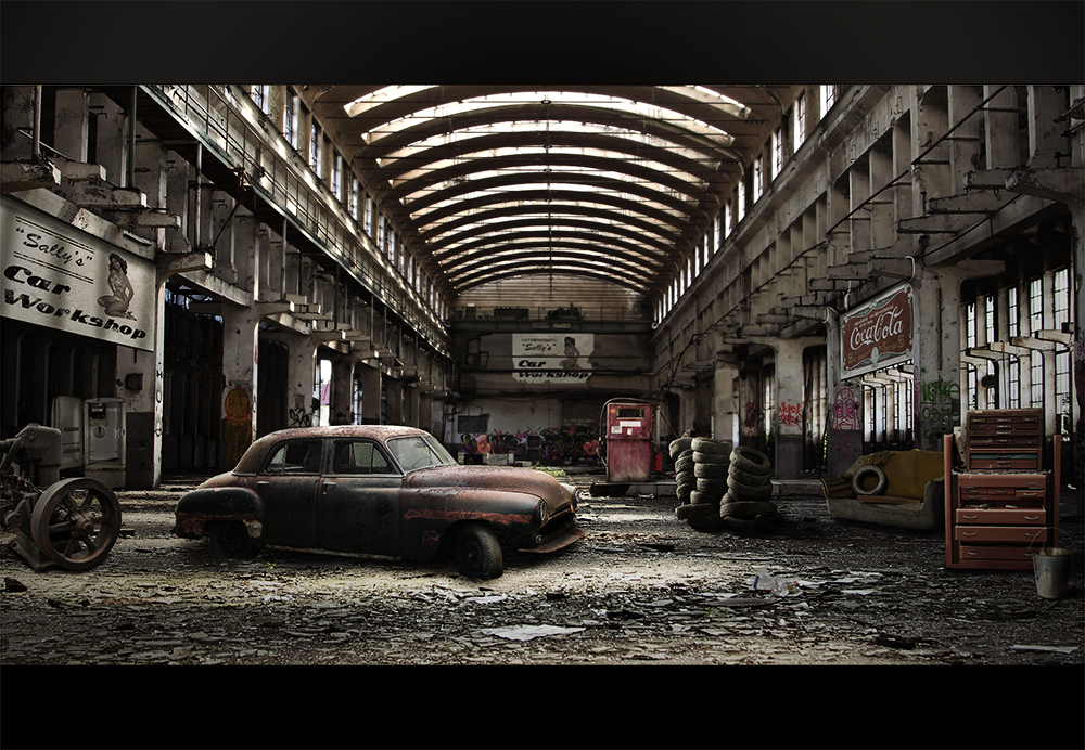 Abandoned Car Workshop