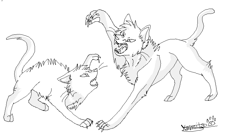 pics Warrior Cats Fighting Base cats fighting by wolfbloodshed on.