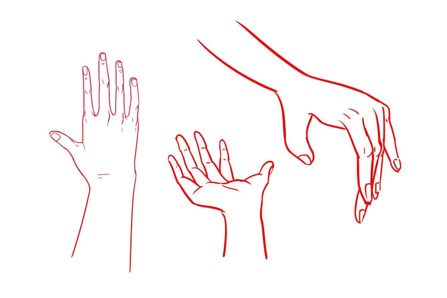 Hand Line Reference Hand References (Line art) by SkelionaMS on DeviantArt