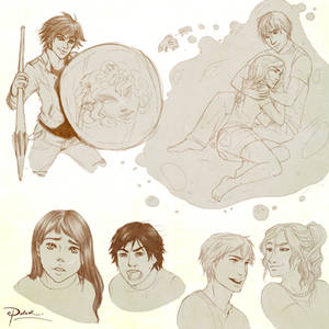 Percy Jackson moaaaar sketches