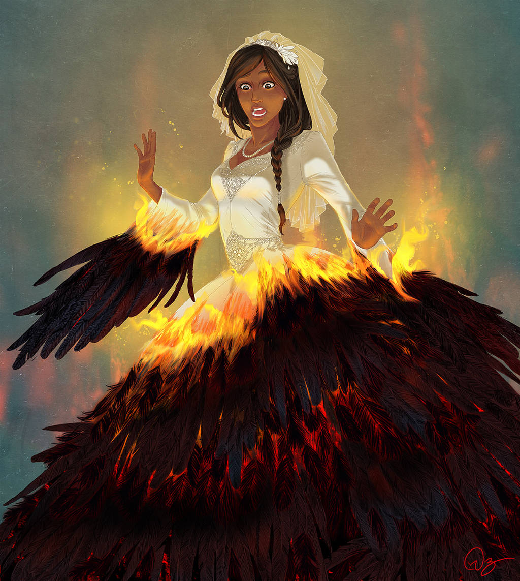 Katniss on fire by palnk