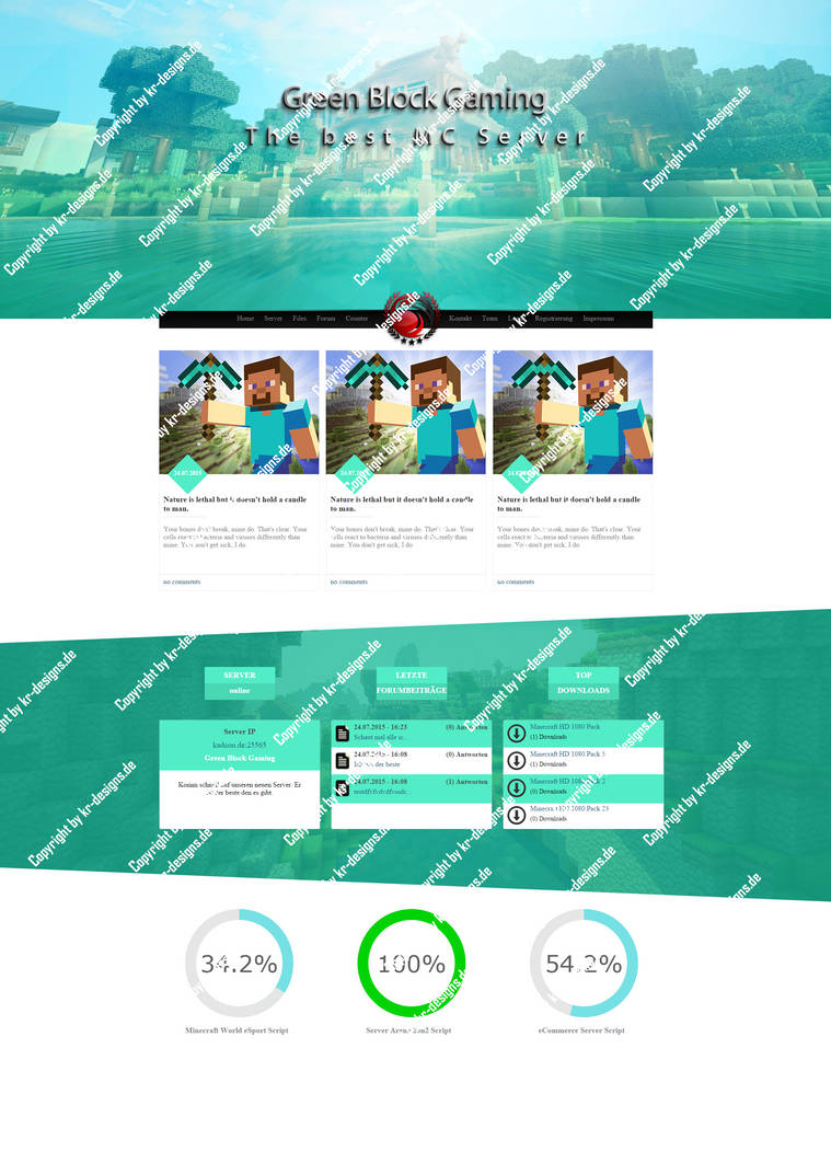 Minecraft Template 2 by KR-Designs2015 on DeviantArt