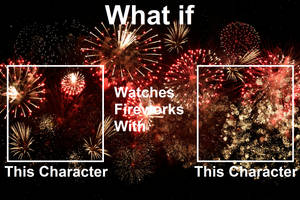 Watching Fireworks Template