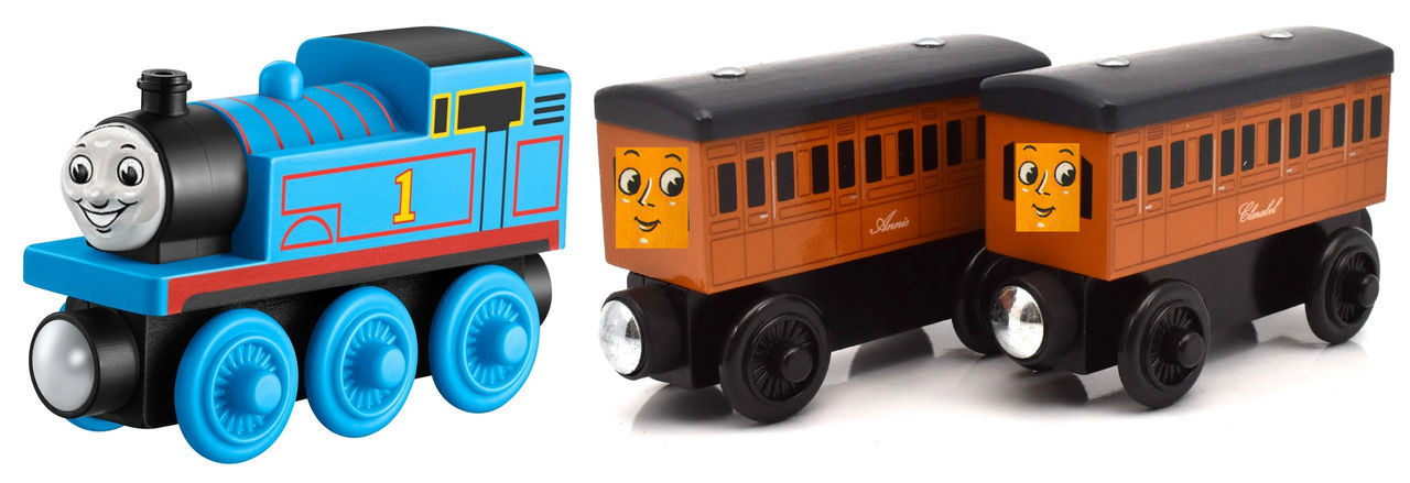 Wooden Railway RWS Thomas Annie And Clarabel By MillieFan92 On DeviantArt wooden-railway-rws-thomas-annie-and-clarabel-by-milliefan92-on-deviantart