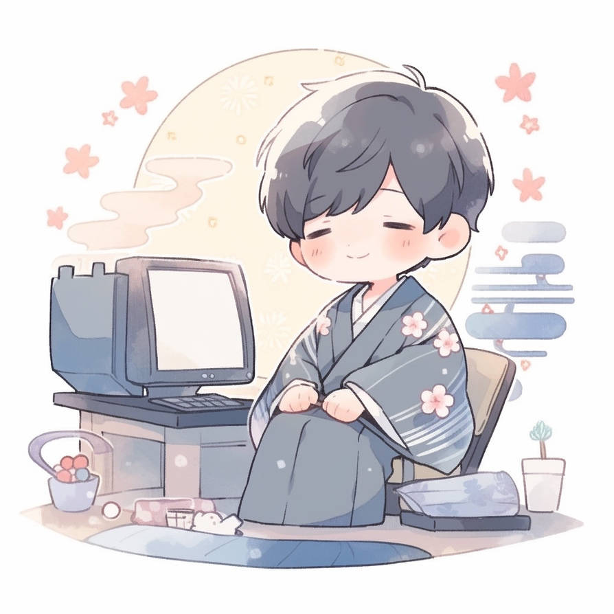 A young Japanese programmer by YoshiAIart on DeviantArt