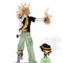 Sawada tsuna and Reborn colo