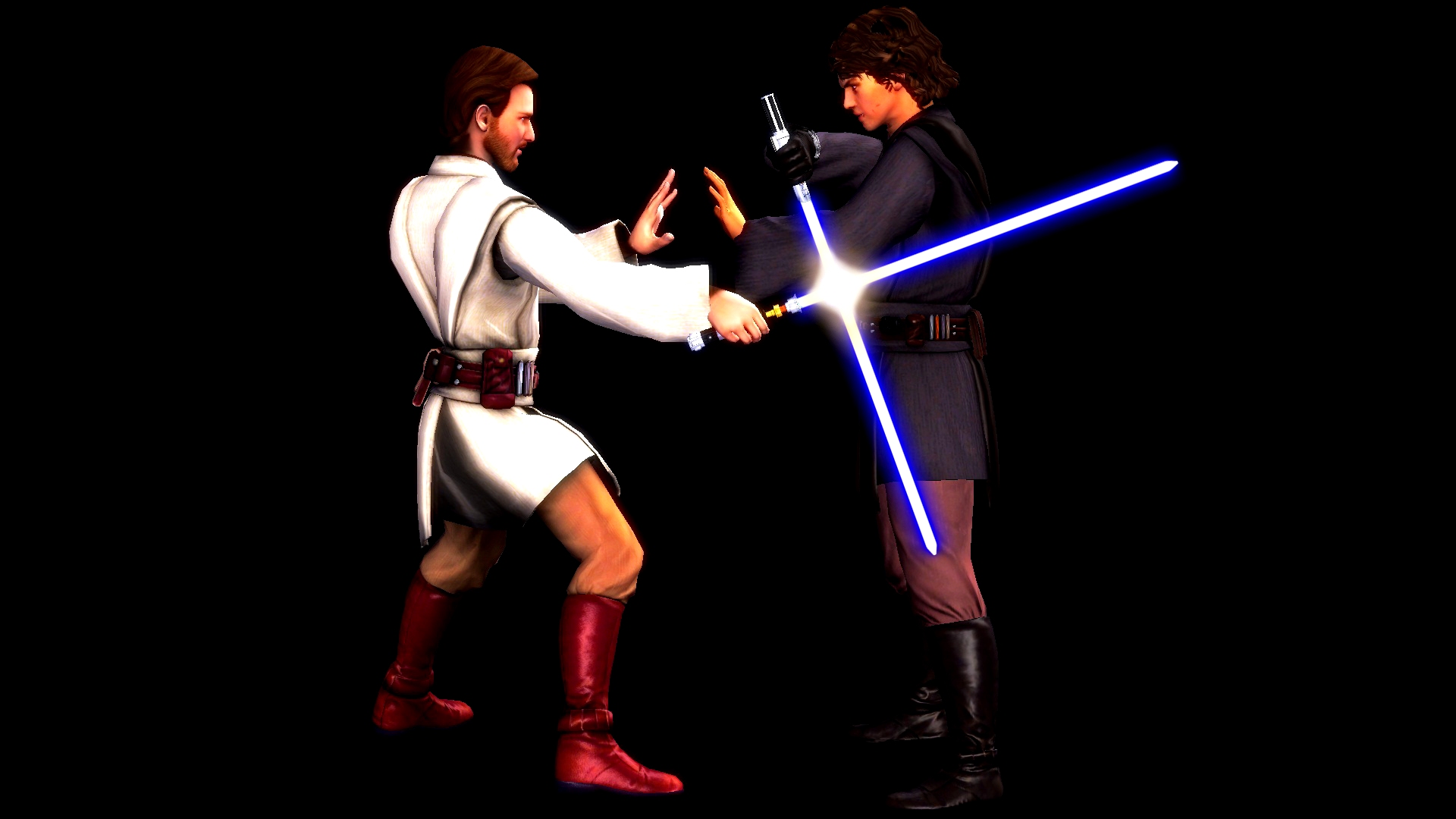 Anakin vs Obi wan by dandopan on DeviantArt