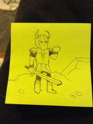 Warrior Post It