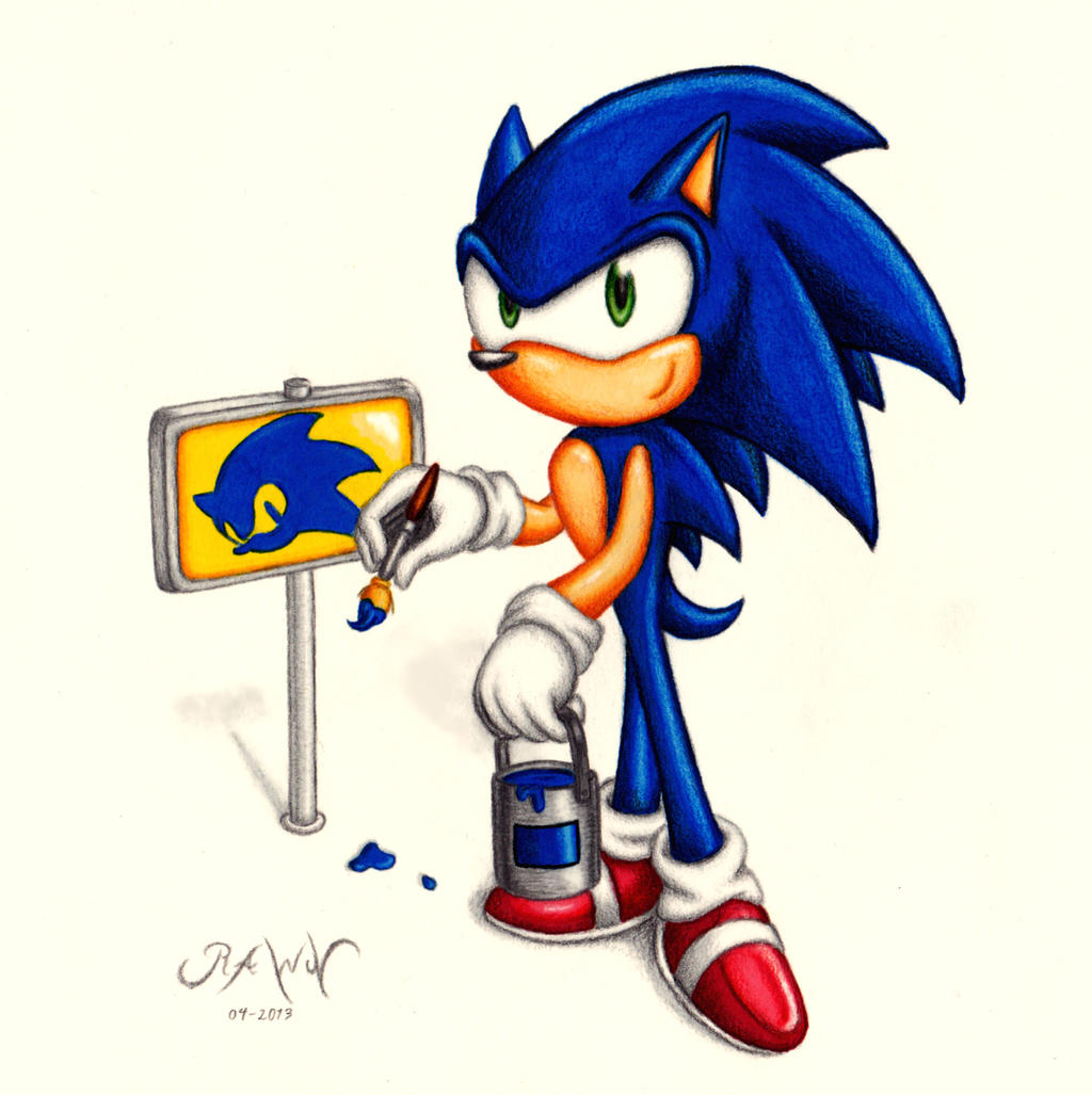 Sonic: Painting signposts