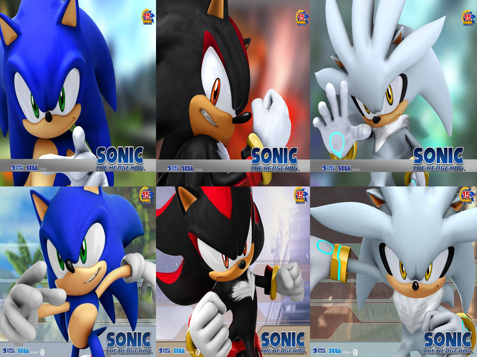 Silver - Sonic - Shadow, Sonic The Hedgehog