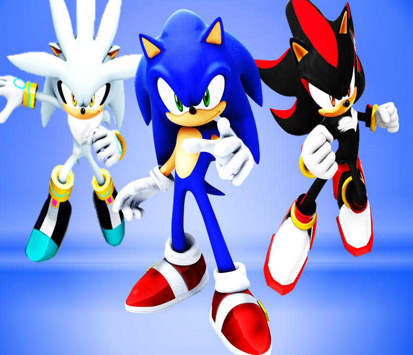 Sonic,Shadow And Silver Wallpaper by SonicTheHedgehogBG on DeviantArt