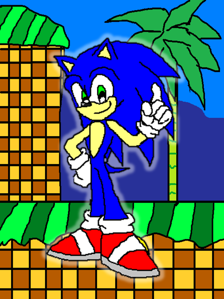 Sonic 4 Ep1 Sonic in Splash Hill Zone