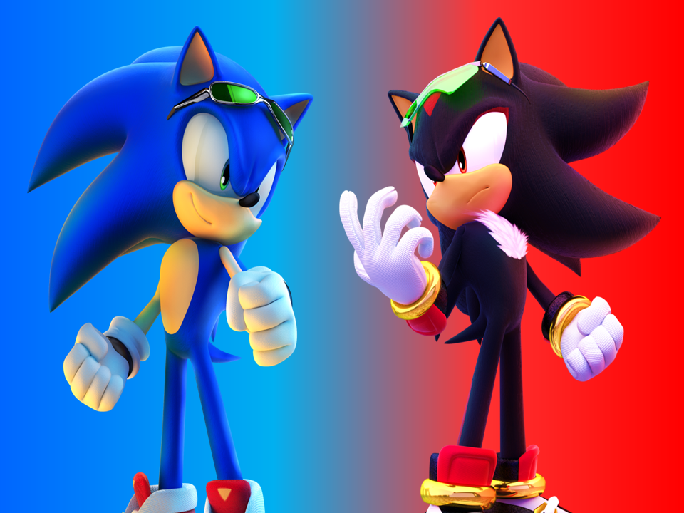 Sonic против соника. Sonic и Шедоу. Соник vs Шедоу. Sonic vs шадоу. Соник бум Шедоу.