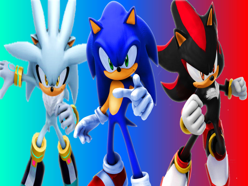 Sonic,Shadow And Silver Wallpaper by SonicTheHedgehogBG on DeviantArt