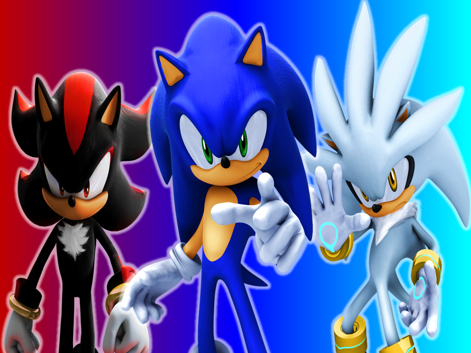 Sonic,Shadow And Silver Wallpaper by SonicTheHedgehogBG on DeviantArt