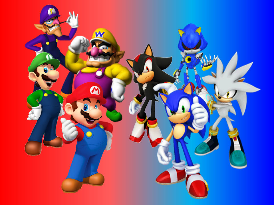 Mario Rivals Mario and Sonic and his Rivals Wallpaper by 9029561 on DeviantArt