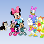 Disney Minnie Daisy Figaro and their Nieces
