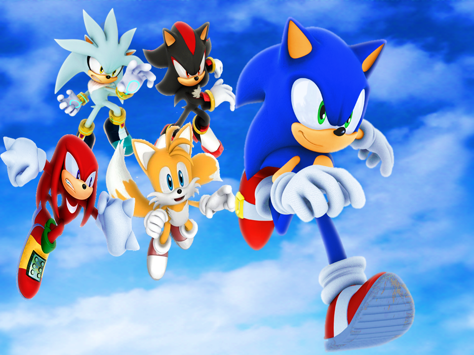 Sonic and his 3 Friends and 3 Rivals Wallpaper by 9029561 on DeviantArt