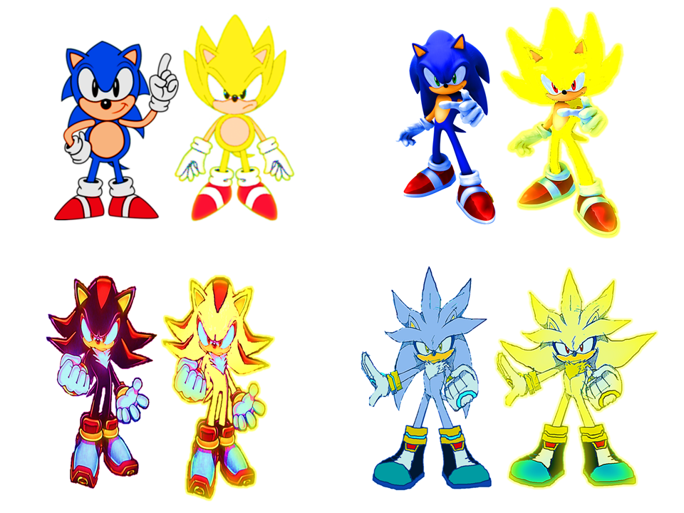 Sonic Classic & Sonic Modern  Sonic and shadow, Sonic the