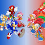 Sonic and Billy and his Friends Wallpaper