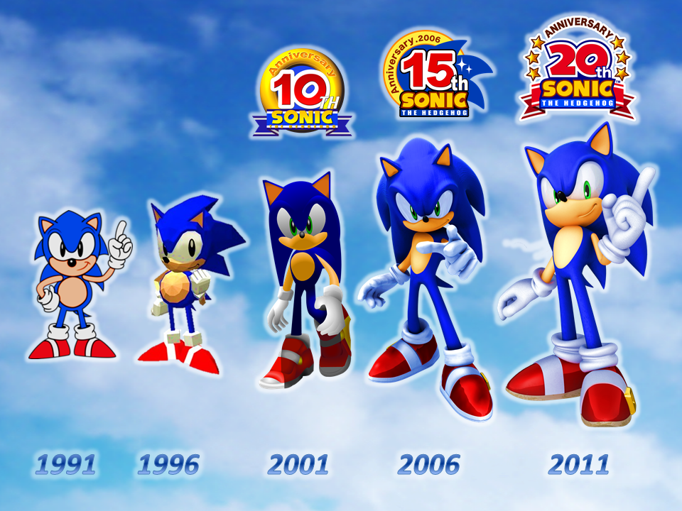 Sonic новая версия. Sonic the Hedgehog Эволюция. Sonic Эволюция Соника. Соник Классик 1991. Соник игра 1991 года.