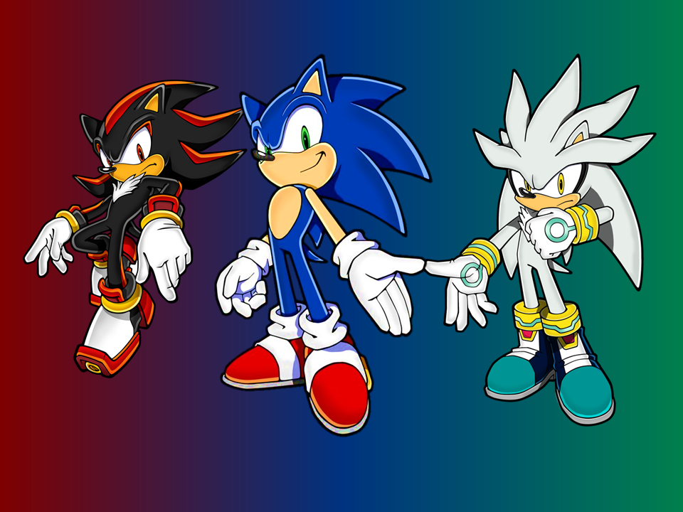 Sonic, Silver and Shadow by SoriaD on DeviantArt