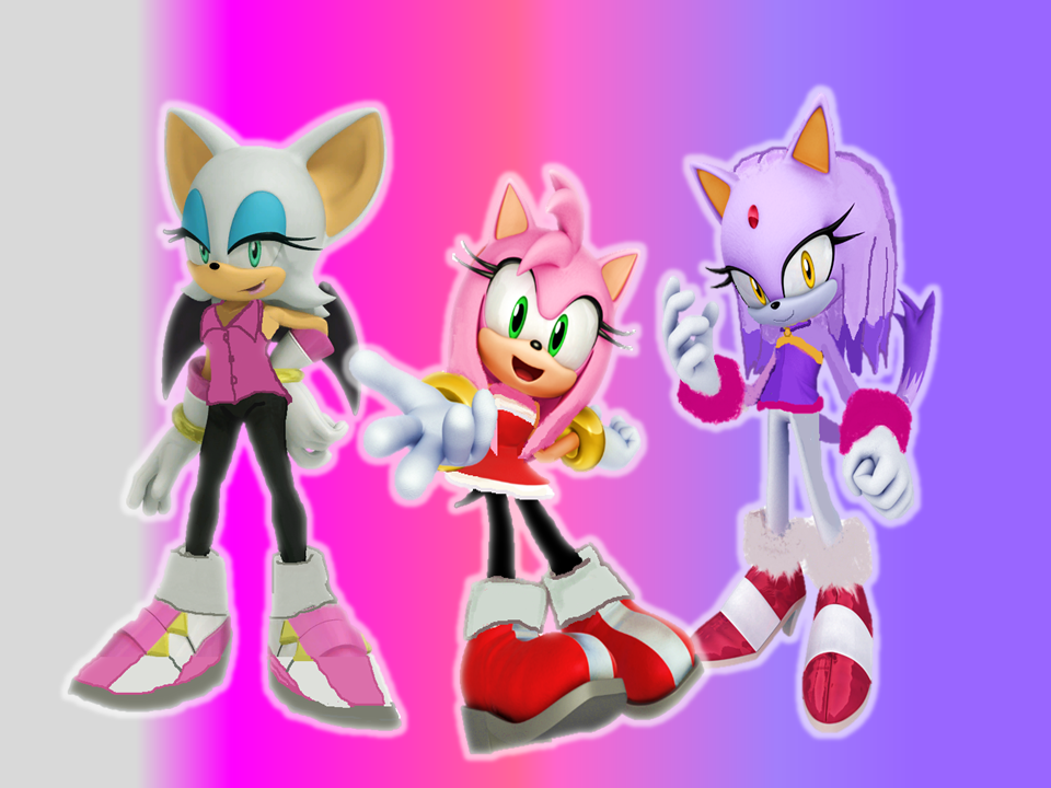 Amy, Rouge and Blaze Fashion Outfit