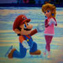 Mario and Peach Figure Skating Pairs Together