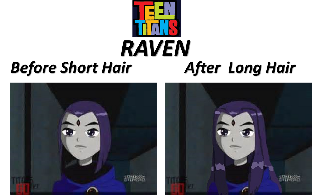 Teen Titans Raven Hair Styles by 9029561 on DeviantArt