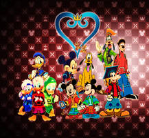 Disney Kingdom Hearts Pals and Family Together