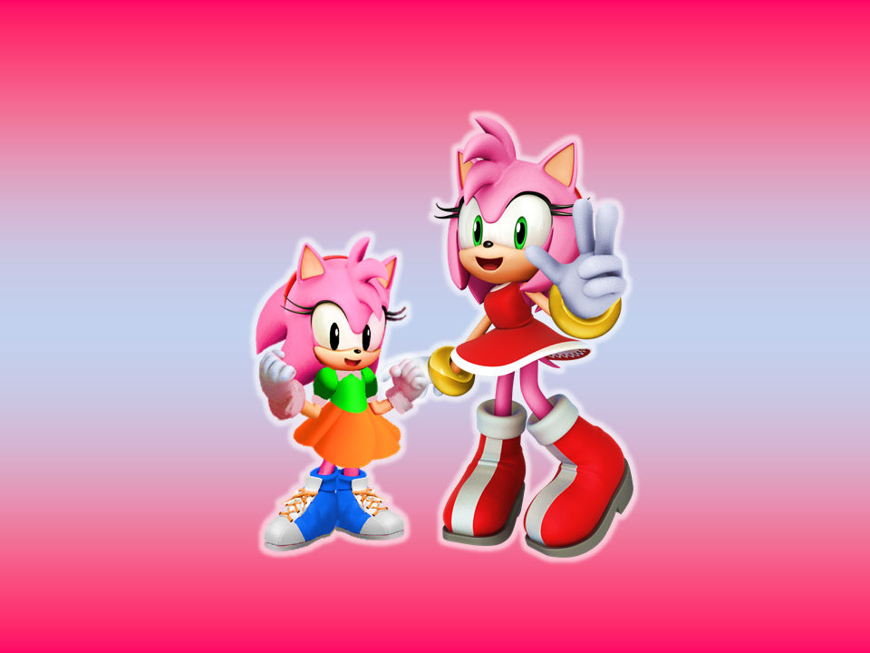 Classic And Modern Amy Rose By 9029561 On Deviantart