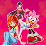 Amy Rose, Bloom Winx and Musa Winx.