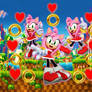 Amy Rose Sweet Long Hair Wallpaper.