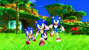 Classic Sonic, Modern Sonic , Boom Sonic Wallpaper