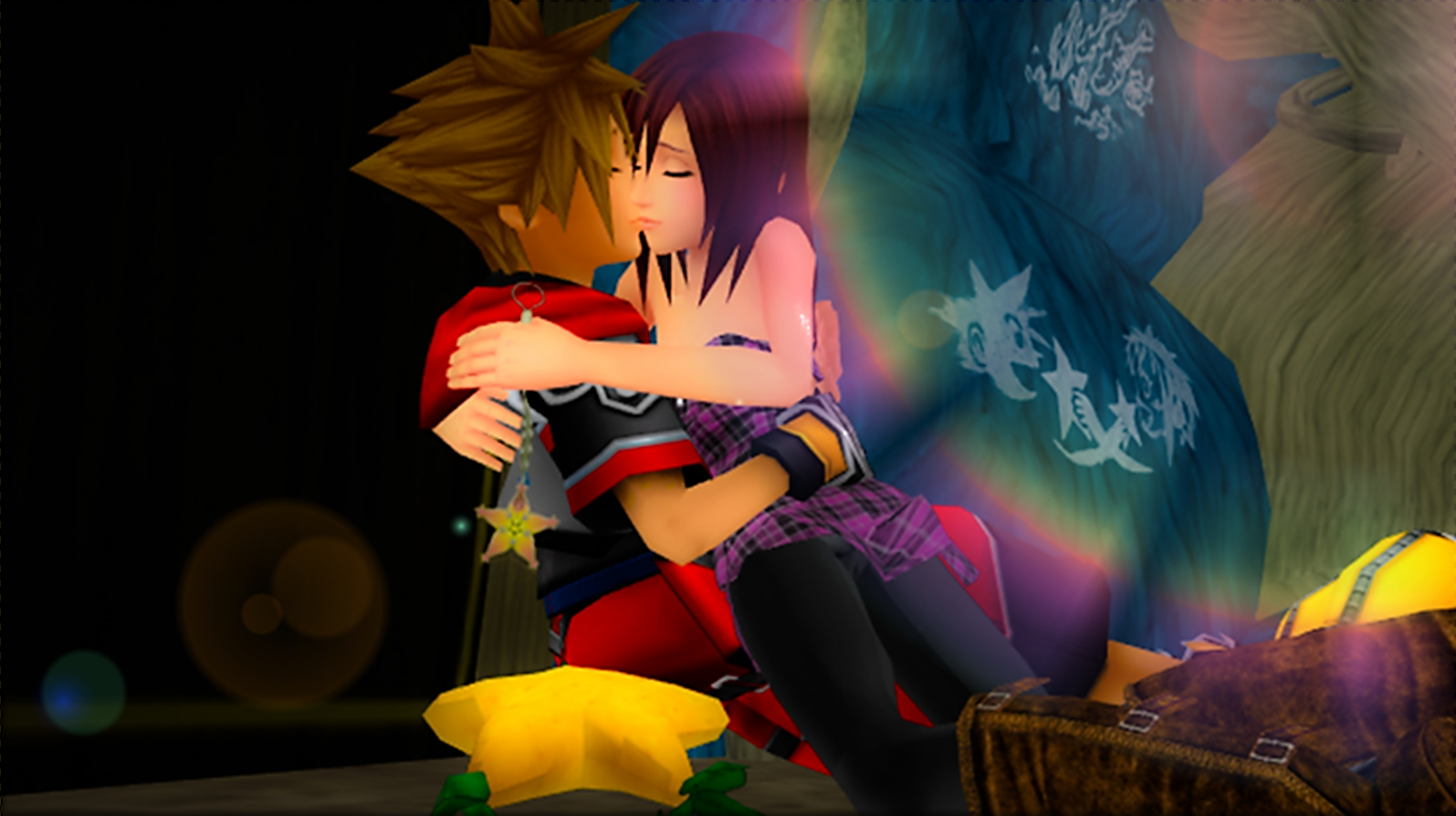 Pony sora. Сора Kingdom Hearts the SIMS 4. Kingdom Hearts Сора и Кайри. Kingdom Hearts поцелуй. Сора Kingdom Hearts-форма-форма.