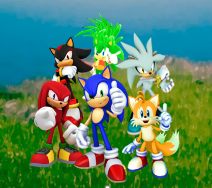 Combining 5 Sonic Characters Into 1! (sonic, Tails, Shadow, Knuckles,  Silver) 