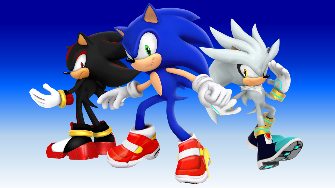 Sonic, Shadow, and Silver by gabrielmarioandsonic on DeviantArt