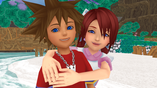 Kingdom Hearts 2 Ending Sora and Kairi by HolleysArt on DeviantArt