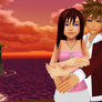 Sora and Kairi are Together in Destiny Islands