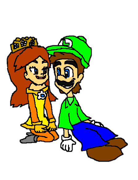 Luigi and Daisy are Together Renders