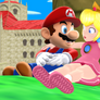 Mario x Peach Relaxing Together MMD