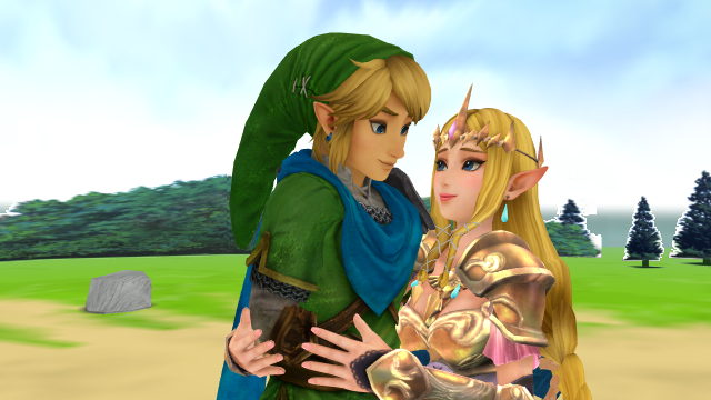 Link x Zelda Hyrule Warriors MMD First time Wii U 