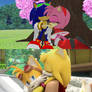 Sonic x Amy and Tails x Zooey Same and Different