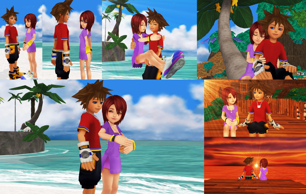 Kingdom Hearts Sora and Kairi KH1 Dream Story