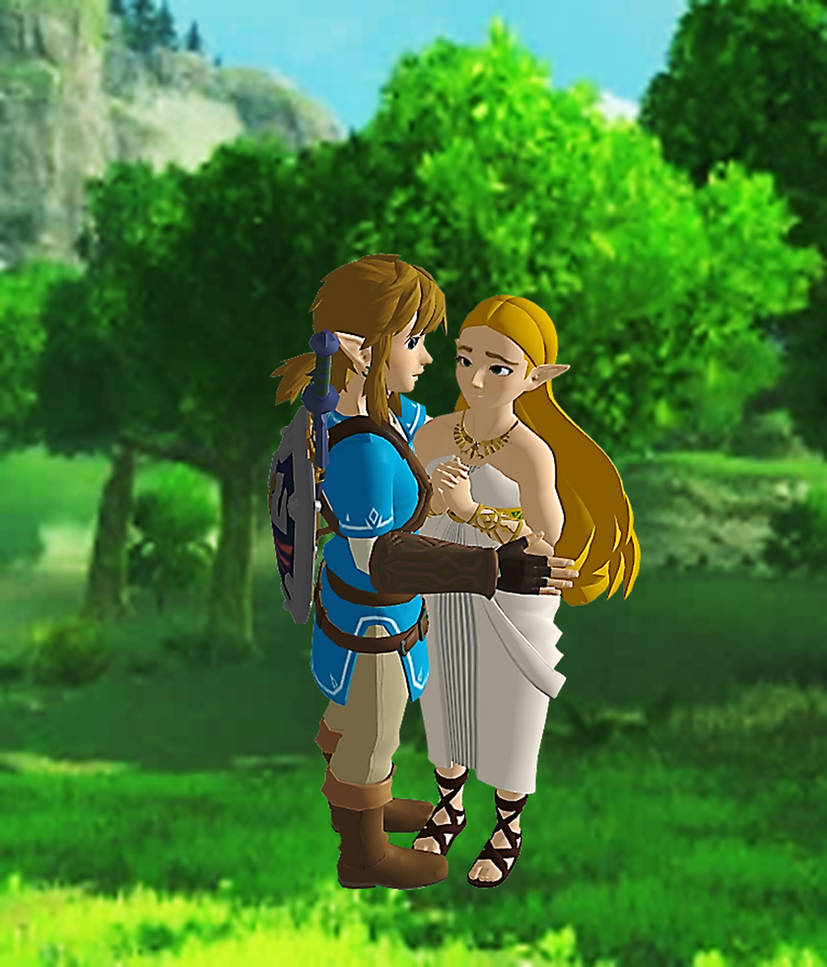 BOTW] Zelda x Link (art by softp3ach_) : r/zelda